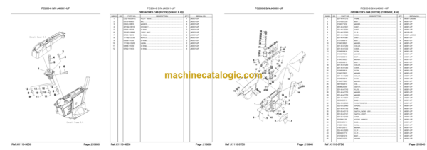 Komatsu PC200-8 Hydraulic Excavator Parts Book