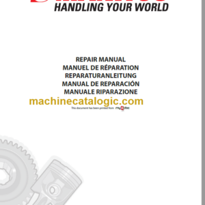 Manitou MT 1240 L Turbo ULTRA Série 3-E2 Repair Manual