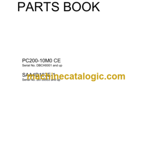 Komatsu PC200-10M0 CE SAA4D107E-1 Parts Book