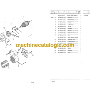 Komatsu FB15SF-8 Forklift Truck Parts Book