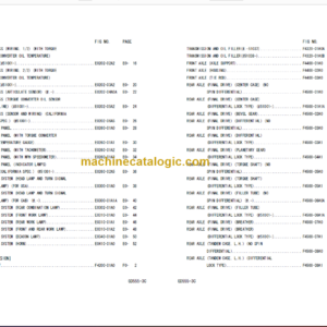 Komatsu GD555-3C Motor Grader Parts Book