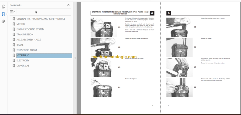 Manitou MT 1240 L Turbo ULTRA Série 3-E2 Repair Manual