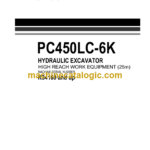 Komatsu PC450LC-6K Hydraulic Excavator Parts Book