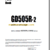Komatsu GD505R-2 Motor Grader Parts Book