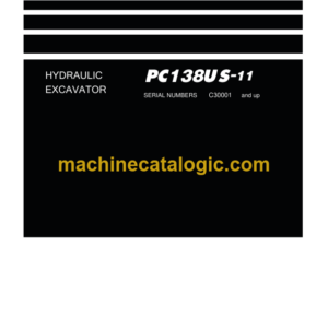 Komatsu PC138US-11 Hydraulic Excavator Parts Book