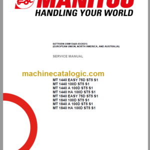 Manitou MT 1440 EASY 75D ST5 S1 Service Manual