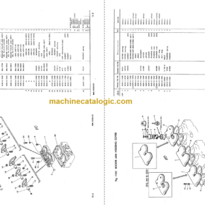 Komatsu D60A P PL E-6 D65A P E-6 Bulldozer Parts Book