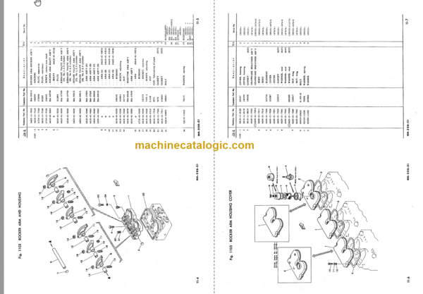 Komatsu D60A P PL E-6 D65A P E-6 Bulldozer Parts Book