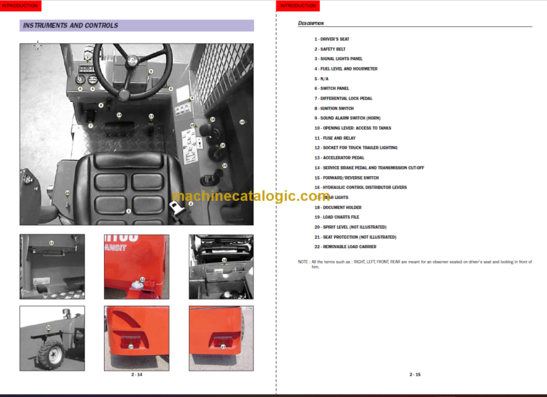 Manitou TMT 55FL HT XT 4W S1-E2 OPERATOR'S MANUAL