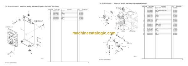 Komatsu PC138US-11 Hydraulic Excavator Parts Book