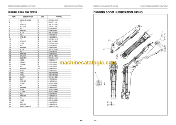 Komatsu PC450LC-6K Hydraulic Excavator Parts Book