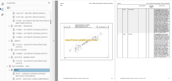 Manitou MT 1030 S S3 E2 Parts Catalogue