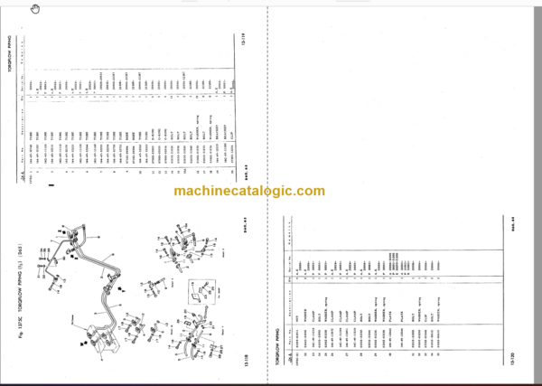 Komatsu D60A P PL E-6 D65A P E-6 Bulldozer Parts Book