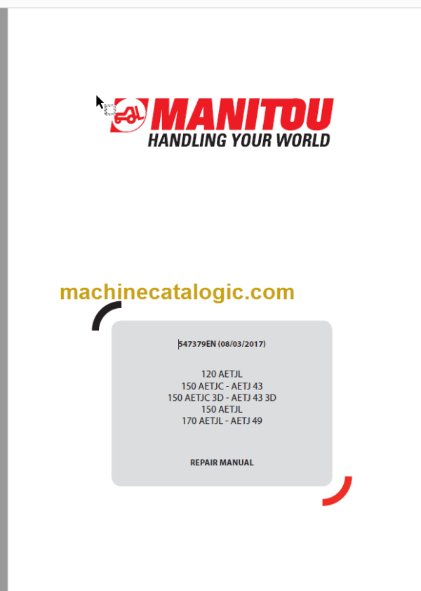 Manitou 120 AETJL REPAIR MANUAL