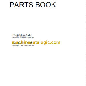 Komatsu PC300LC-8M0 SAA6D114E-3F Parts Book