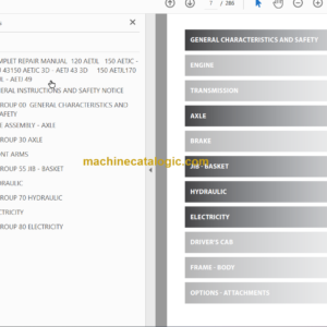 Manitou 120 AETJL REPAIR MANUAL