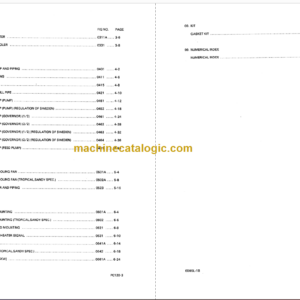 Komatsu PC120-3K Hydraulic Excavator Parts Book