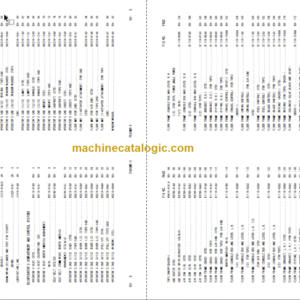 Komatsu PC40MRX-1 Hydraulic Excavator Parts Book