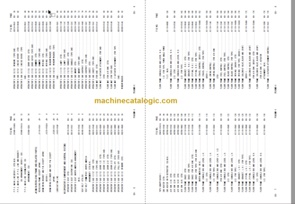 Komatsu PC40MRX-1 Hydraulic Excavator Parts Book