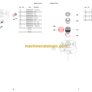 Komatsu JMHB1270V-1 Hydraulic Breaker Parts Book