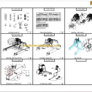 Manitou TMP 55 TMP 55HT TMV 55 TMV 55HT PARTS MANUAL