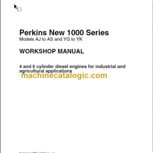 Manitou New 1000 Series AJ-AS-YG-YK Workshop Manual