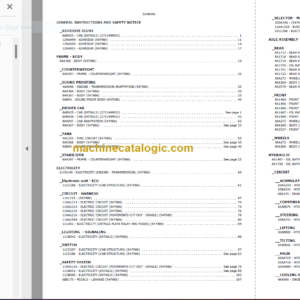 Manitou MT-X 1235 ST S3 Parts Catalogue