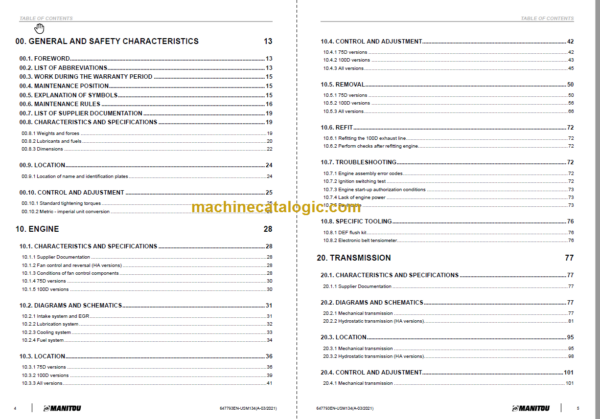 Manitou MT 1840 A-HA 100D ST5 S1 Service Manual