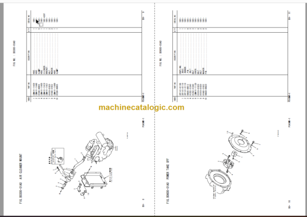 Komatsu PC40MRX-1 Hydraulic Excavator Parts Book