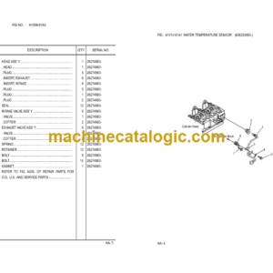 Komatsu PC220-7 PC220LC-7 Hydraulic Excavator Parts Book