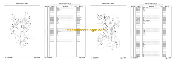 Komatsu D85ESS-2 Bulldozer Parts Catalog