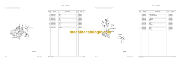 Komatsu PC220-7 PC220LC-7 Hydraulic Excavator Parts Book