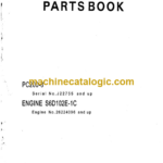 Komatsu PC200-6 Engine S6D102E-1C Parts Catalog