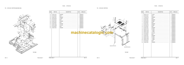 Komatsu PC220-7 PC220LC-7 Hydraulic Excavator Parts Book