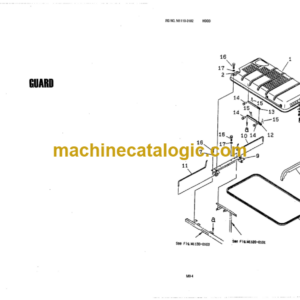 Komatsu PC200-6 Engine S6D102E-1C Parts Book