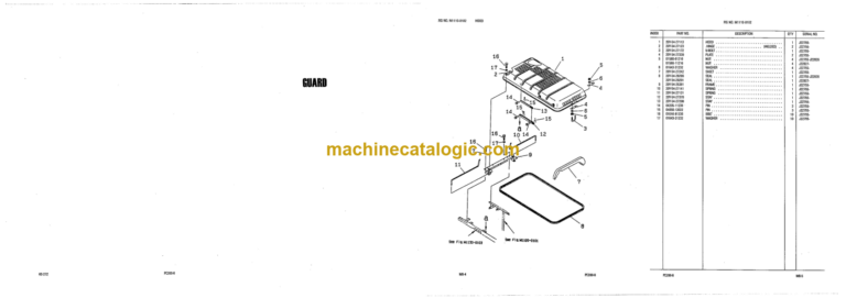 Komatsu PC200-6 Engine S6D102E-1C Parts Catalog