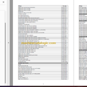 Komatsu PC450LC-7 Hydraulic Excavator Parts Book