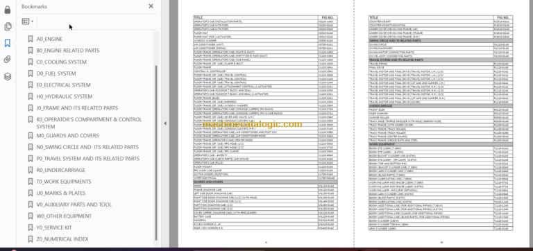 Komatsu PC450LC-7 Hydraulic Excavator Parts Book
