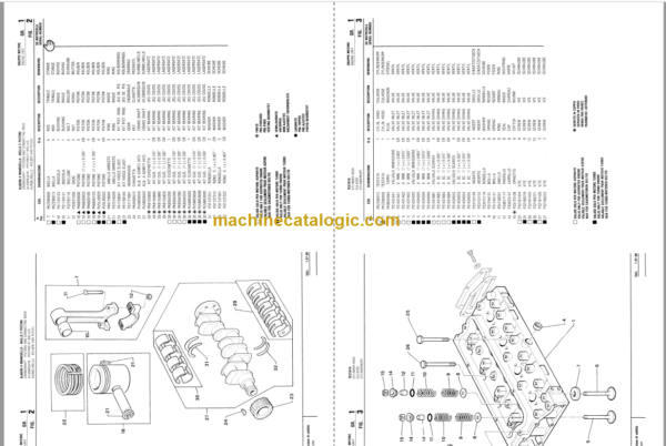 Komatsu Fai 585-595 Spare Parts Book