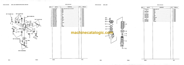 Komatsu PC200-6 Engine S6D102E-1C Parts Catalog