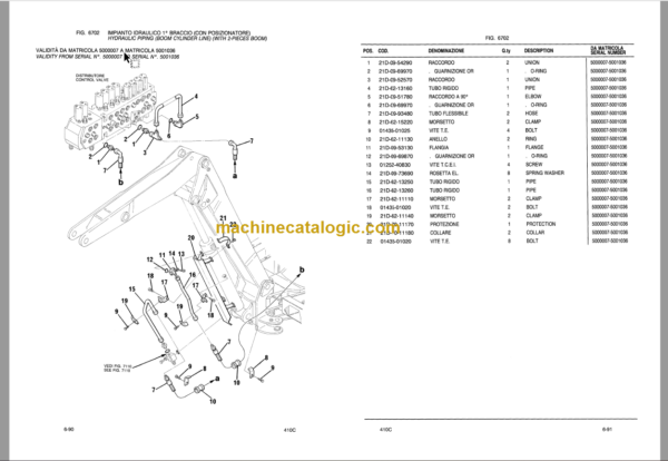 Komatsu PC95-1 Hydraulic Excavator Parts Book