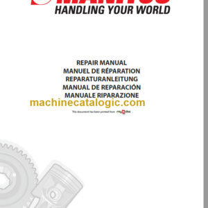 Manitou MT 1440 SL Turbo ULTRA Série 3-E2 Repair Manual