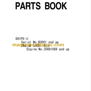 Komatsu D61PX-12 Parts Book