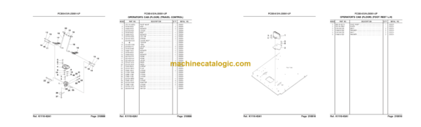 Komatsu PC300SE-8 PC300LCSE-8 Hydraulic Excavator Parts Catalog