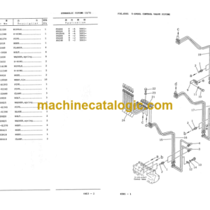 Komatsu FD200 FD220 FD240-5 FD250Z-5 Parts Book