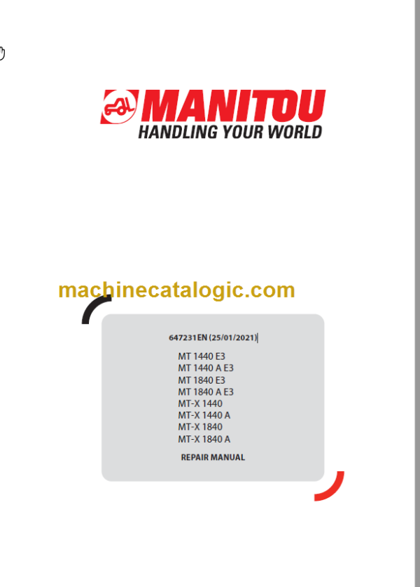 Manitou MT 1440 A E3 Repair Manual