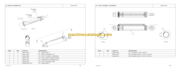 Komatsu K170 Pipelayer Parts Manual