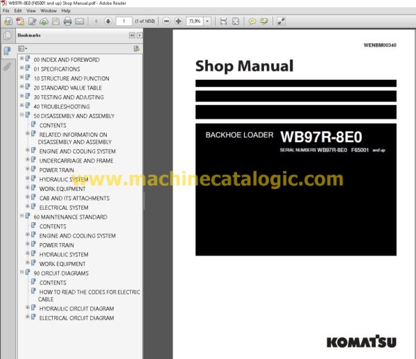 Komatsu Backhoe Loader Shop Manual Full