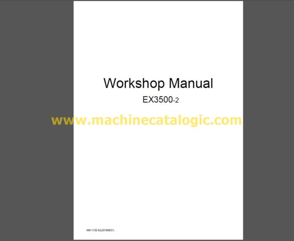 Hitachi EX3500-2 Workshop Manual PDF