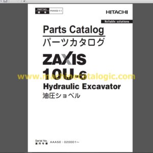 Hitachi ZX10U-6 Hydraulic Excavator Parts Catalog